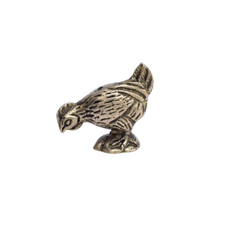 Antique Golden Brass Hen Agarbatti Holder Stand